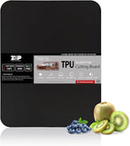 ZVP Thick TPU Cutting Boards for Kitchen, Rubber Flexible Cutting Board Mats, Nonslip Silicone Chopping Mats Foldable BPA Free Knife Friendly Non-Toxic Dishwasher Safe