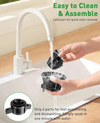 Cold Press Juicer Machines for Whole Vegetables & Fruits, Slow Masticating Juicer Maker with Wide Feed Chute, High Juice Yield, Easy to Clean, Black