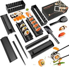 Sushi Making Kit Sushi Maker 12 Pcs Plastic Premium set Sushi Tool Set Sushi Rice Roll Mold Shapes, DIY Sushi Roller Tool for Home Beginners.