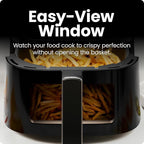 Chefman Air Fryer – 4 QT Compact Airfryer for Quick & Easy Meals, Features Hi-Fry Technology for Extra Crisp, Easy-View Window, Touch Controls with 4 Presets, Nonstick & Dishwasher Safe Basket - Black
