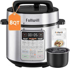 Fullwill 8QT Electric Pressure Cooker Max, 1200W Fast Cooking, 12-in-1 Multi-Use Programmable with Ceramic Non Stick Pot for Sauté, Slow Cook, Steam, Yogurt, Ideal for Family Meals & Gatherings