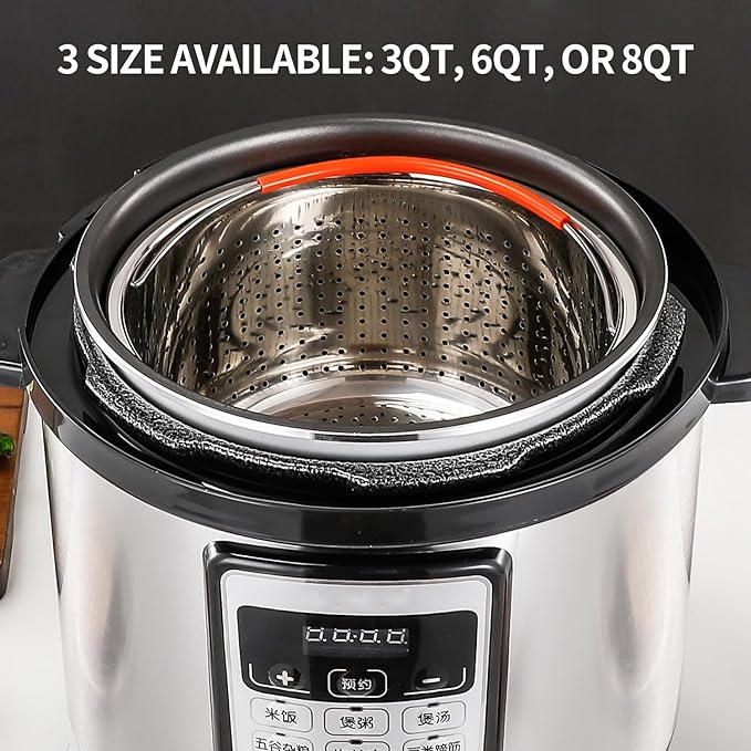 Steamer Basket for Instant Pot, Stainless Steel Vegetable Steamer Basket Insert for Pots