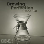 Chemex Pour-Over Glass Coffeemaker - Glass Handle Series - 10-Cup - Exclusive Packaging