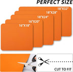 HotLive Dish Drying Mat for Kitchen Counter, Heat Resistant Drainer Mats with Non-slip Rubber Backed, Hide Stain Kitchen Super Absorbent Draining Mat, Easy to Clean Dish Rack Pad, Orange 18"x24"