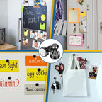LOVIMAG Fridge Magnets 20Pcs Refrigerator Whiteboard Small Strong Magnet Classroom Kitchen Accessories Decorative Locker Set Decor Must Haves Office Calendar Refrigerador Magnetic Cute Crafts Black