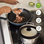 Ydeapi Universal Lid for Pots, Pans and Skillets, Pot Lid With Heat Resistant Silicone Rim and Tempered Glass,Fits 9.5", 10", 11" Diameter Pots and Pans