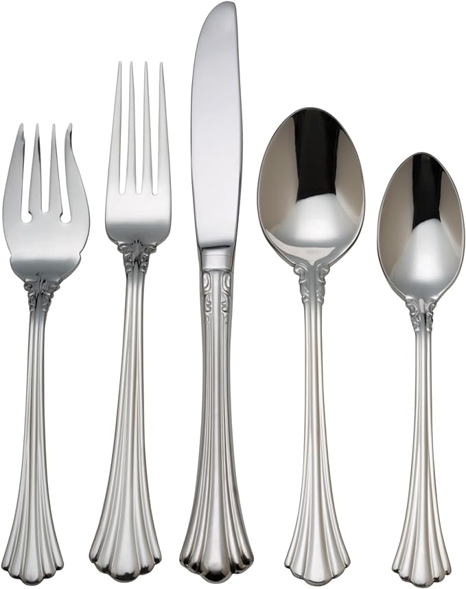 Reed & Barton 1800 5Pc Flatware Place Setting, 5 Piece, Silver