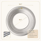 Prime Home Direct Stainless Steel Steamer Ring | Fits 7 to 12-Inch Bamboo Steamer Basket | Steaming Ring for Asian Chinese Wok, Food, Dumpling, Dim Sum, Steam Pot Accessories Metal Cooking Rim Adapter