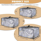 Marble Rose Flower Print Toaster Oven Cover, Stain-Resistant Air Fryer Cover with Storage Pocket, Kitchen Decorative Oven Protector, Black Grey Gold, (Small-14.5*18.46*9 inches)