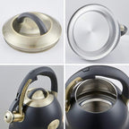Tea Kettle -2.2 Quart Tea Kettles Stovetop Whistling Teapot Stainless Steel Tea Pots for Stove Top Whistle Tea Pot