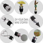 Wine Stopper, Reusable Decorative Bottle Stoppers for Kitchen, Bar, Gifts, Holiday Party, Wedding (20 Pack)