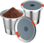 Reusable Stainless Steel Coffee Filters for Keurig 1.0 & 2.0 Brewers - BPA-Free Reusable K-Cup Pods (2 Pack)
