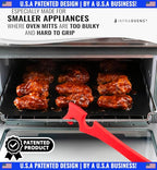 INFRAOVENS Silicone Oven Rack Push Pull Tool with Longer Handle, Shelf Puller for Air Fryer Toaster and Oven, Stick with Hook Tool for Small Kitchen Appliances, Cool Kitchen Gadgets and Accessories