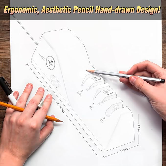 Professional Electric Knife Sharpeners with 100% Diamond Abrasives and Precision Angle Guides, Multifunctional 3-Stage Slots, Applicable to Straight Knife and Ceramic Knife