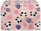 JEOCODY Pink Panda Print Toaster Cover - 2 Slice, Dust and Fingerprint Free, Machine Washable