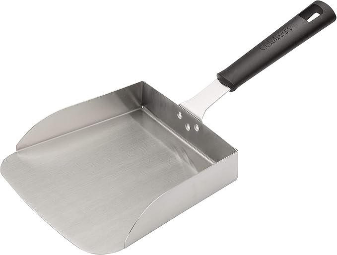 Cuisinart Griddle Food Mover - Extra-Large Stainless Steel Spatula for Rice, Vegetables and More, Perfect BBQ Tool, Cookouts, and Griddles, Large Scooper, 5-cup Capacity Food Scoop