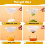Ultra Fine Mesh Strainer with Handle, 2 Pack, 100/400 Mesh, Plastic Coffee Strainer, Small Colander for Kitchen, Nylon Fine Sieve for Nut Milk, Yogurt, Juice, Honey, Food, Tea Leaf Filter
