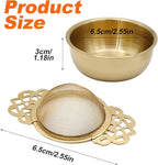 304 Stainless Steel Tea Drain Strainer Tea Filter Mesh Tea Drip Bowls Teapot Strainer With Petal Handles Tea Divider, Pack Of 4