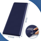 KitchenClouds Kitchen Mat Cushioned Anti Fatigue Kitchen Rug 0.8inch Waterproof Non Slip Kitchen Rugs and Mats Standing Desk Mat Comfort Floor Mats for Kitchen Sink Office (17.3"x39",Blue)