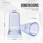 Pour Spout Covers Translucent Liquor Pourer Covers Universal Bottle Pour Dispenser Liquor Bottle Covers Liquor Bottle Covers Bottle Cover Dust for Home Kitchen Tools Supplies
