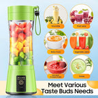 Portable Blender for Smoothies & Shakes - Cordless Personal Size Mini Blender with BAP Free Juice Cup, USB Rechargeable Suit for Sports/Picnic
