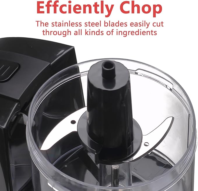 Liebe&Lecker Mini Food Processor,1.5 Cup Mini Chopper for Cutting Vegetable, Garlic,Onion and Meat