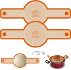 Silicone Bread Sling for Dutch Oven, Non-Stick & Easy to Clean Baking Mat Set, 2 Pcs Reusable Bread Sling for Sourdough Tools ＆ Accessories