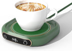 Coffee Mug Warmer for Desk,Multi-Purpose Cup Warmer for All Bottles&Cups,Fast Heating Mug Warmer for Tea &Coffee with 3 Temp Settings,Portable Bottle Warmer for Breastmilk,8 Hours Auto Shut Off,Green