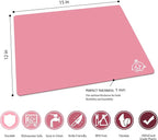 ZVP Flexible Plastic Cutting Board Set of 3 Gradient Color, Colorful Chopping Boards, BPA Free Mats, Non Slip, Dishwasher Safe, 15x12 Inch, Pink Multi-Color