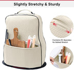 BAGSPRITE Stretchy Stand Mixer Cover with Appliance Slider– Washable Applicance Cover Compatible with KitchenAid Mixer 6/7/8 Quart – Dust Cover with Pockets for KitchenAid Accessories and Attachments