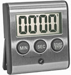 Elegant Digital Kitchen Timer - Stainless Steel Model eT-23, Super Strong Magnetic Back, Loud Alarm, Large Display, Auto Memory, Auto Shut-Off by eTradewinds