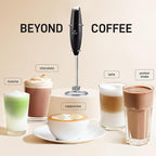 Zulay Kitchen Double Whisk Milk Frother – Handheld Foam Maker for Coffee, Lattes, Matcha, Hot Chocolate & Cappuccinos – Whip Creamy Froth in Seconds, Portable & Easy to Use