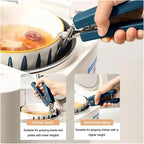 3 in 1 Anti-Scald Kitchen Tool Set, Non-Slip Bowl Gripper Plate Lifter Resistant Mitt for Cooking Steaming Serving, Kitchen Gadget(Glove)