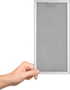Nispira WB06X10596 Microwave Replacement Grease Filter 13.4" x 5.9" Compatible with GE Whirlpool Maytag Sam-Sung Microwave Range Hood WB06X10596, 4 Packs
