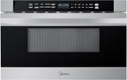 Midea MM12S2ASZ Microwave Oven, 1.2 cu.ft Drawer, Stainless Steel, Child Safety Lock