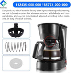 2 Pack Coffee Maker Brew Basket Stop Valve Kit 112435-000-000 185774-000-000 Compatible with Hamilton Beach Coffee Makers 990117900 990237500