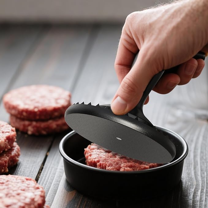 3 in 1 Meat Tenderizer Tool - Meat Mallet, Dual-Sided Kitchen Pounder for Tenderizing Steak, Chicken Cutlet