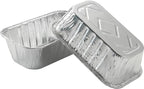 Waytiffer (50 Pack) 1Lb mini Loaf Pans Heavy Duty Disposable Aluminum Foil Bread Tins Standard Size 6" X 3.5" X 2.5" Oven Safe Sturdy Small Bread Tin Pans 1 Pound Loaf Pans