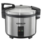 Proctor Silex Commercial 37560R Rice Cooker/Warmer, 60 Cups Cooked Rice Capacity, Nonstick Inner Pot, Hinged Lid, Stainless Steel Housing, Conforms to NSF