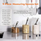 14PCS Measuring Spoons Set, 1 tbsp, 1/2 tbsp, and 1-1/16tsp Stainless Steel Measuring Spoons for Cooking Baking Spice Jars and Liquid Ingredients
