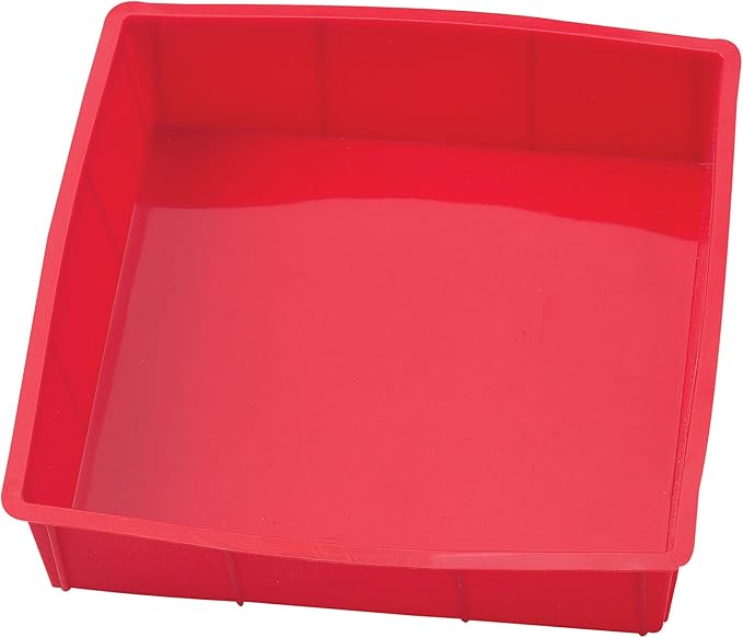 Mrs. Anderson's Baking Silicone 9-Inch Square Cake Pan, BPA Free, Non-Stick European-Grade Silicone, 9 x 9-Inches