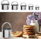 Biscuit Cutter,Pastry Cutter, Bench Scraper, Silicone Pastry Dough Baking Mat Set, Baking Tools and Accessories Kit