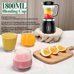 Grinder Blender and Food Processor for Kitchen, 4 Functions for Shakes and Smoothies, Meat Chopped,Dry Grinding & more With 800W 2 Speed Motor Electric Mixer Machine