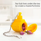OTOTO Cute Tea Infuser - Loose Leaf Tea Steeper, Tea Accessories, Tea Diffusers, Tea Infuser for Loose Leaf Tea, Tea Strainers, Cute Gifts, Tea Gift Set, Kitchen Gifts, Cooking Gadgets