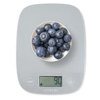 NUTRI FIT Food Scale Kitchen Scales Digital Weight Grams and Ounces for Baking Cooking, Weighing Scale Portion Control, Max 11lb 1g Increment 6 Units Smart Tare Hanging Storage, Gray