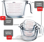 Eatex Mixing Bowls with Measuring Cups & Measuring Spoons 17 Piece Set - Nesting Stainless Steel Mixing Bowls Set for Kitchen, Measuring Spoons & Glass Liquid Measuring Cups, Dishwasher Safe Meal Prep