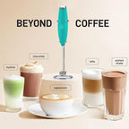 Zulay Kitchen Whisk Milk Frother with 4 Duracell Batteries - Powerful Handheld Foam Maker for Coffee, Lattes, Matcha, Hot Chocolate & Cappuccinos - Whip Creamy Froth in Seconds