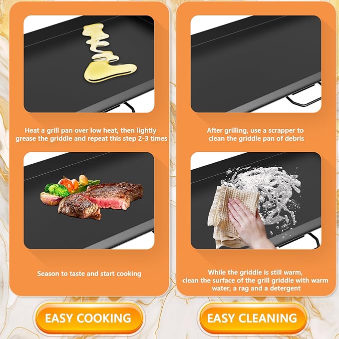 Flat Top Griddle for Camp Chef Accessories 3 Burner Stove SPG90B GB90D TB90 TB90LW TB90LWG TB90LWG15 CCH3 Camp Stove Griddle Top for Camp Chef Tundra 3 Burner 16" x 38"