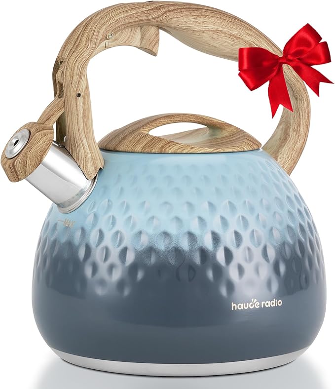 Tea Kettle, Loud Whistle Tea Kettles for Stovetop,Food Grade Stainless Steel Tea kettles for Stove Top with Anti-hot Ergonomic Handlefor Tea, Coffee, Milk,2.5QT