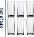 US Acrylic Classic Clear Plastic Reusable Drinking Glasses (Set of 6) 24oz Iced-Tea Cups | BPA-Free Tumblers, Made in USA | Top-Rack Dishwasher Safe